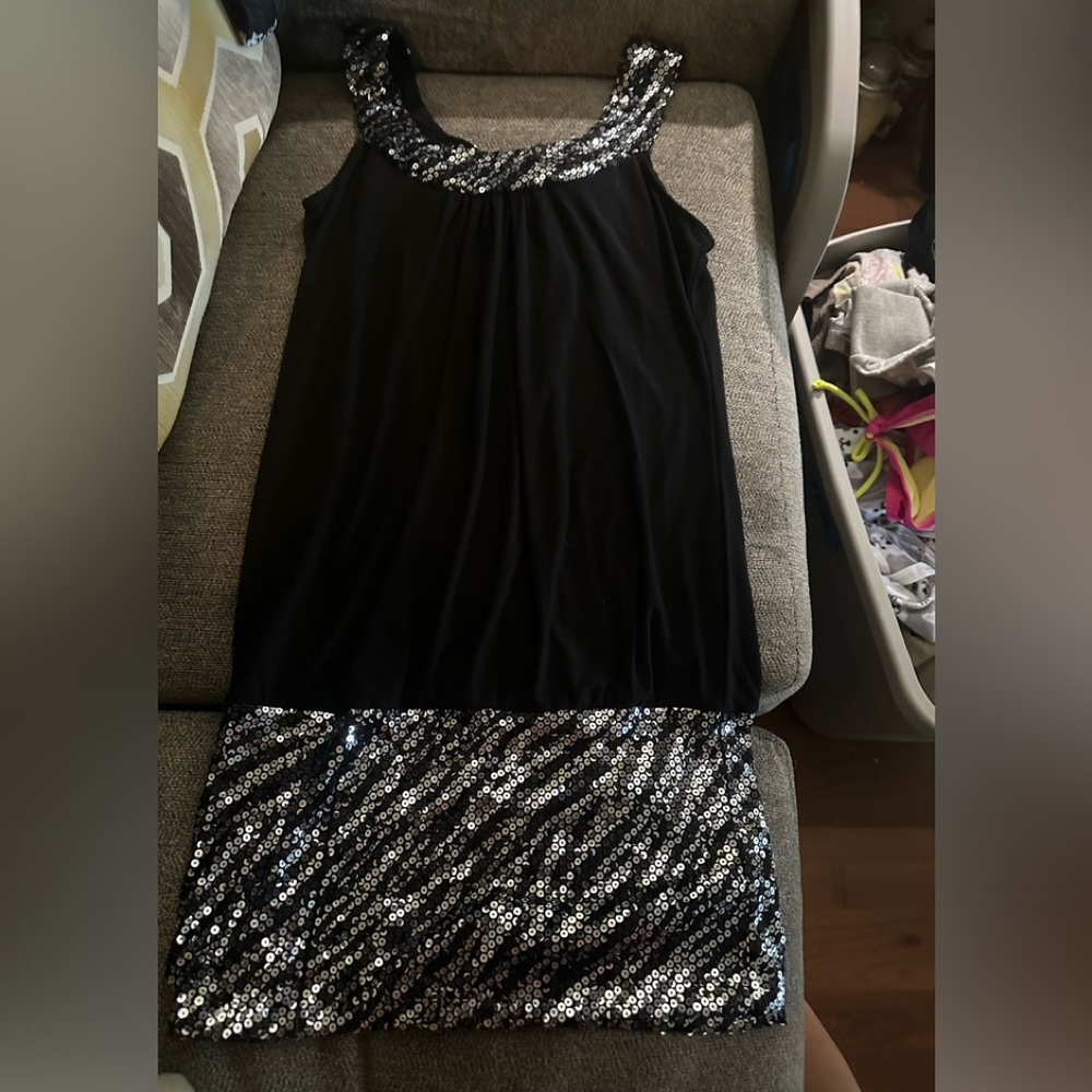 Dots Black Dress